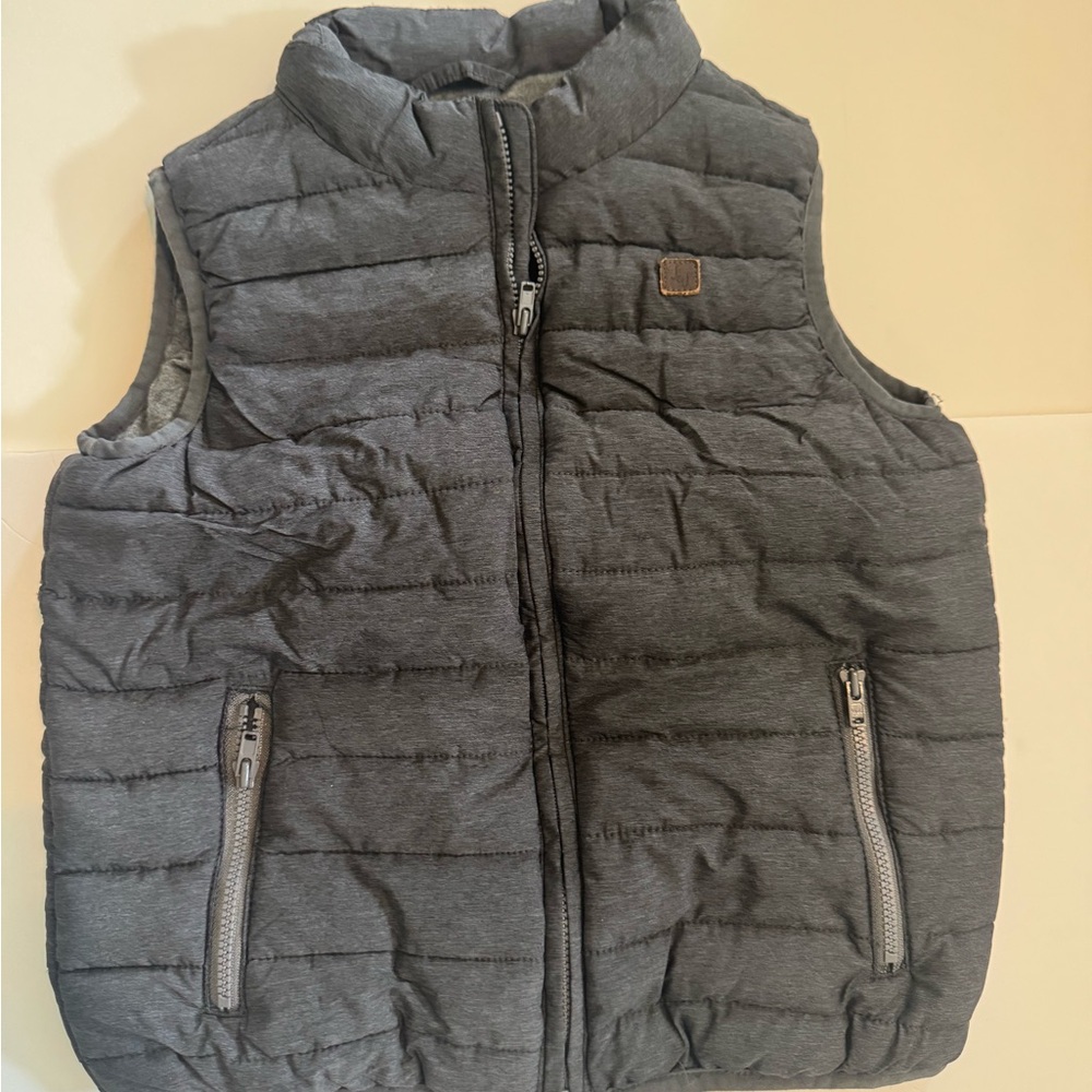 Janie and Jack Gray Quilted Vest